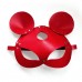 Шкіряна маска зайчика Art of Sex - Mouse Mask, колір Червоний ,