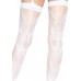 Leg Avenue butterfly backseam thigh highs White O/S , ,