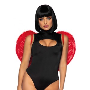 Leg Avenue Marabou feather devil wings Red