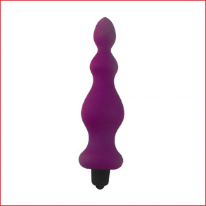 Анальная пробка с вибрацией Adrien Lastic Bullet Amuse Purple, макс. диаметр 3,9 см