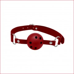 Воздухопроницаемый кляп Alive Discretion Red