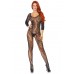Leg Avenue Swirl Lace Bodystocking Black O/S , ,