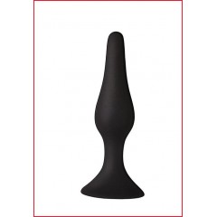 Анальна пробка з присоскою MAI Attraction Toys №33 Black, довжина 11,5cм, діаметр 3см