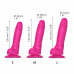 Реалистичный фаллоимитатор Strap-On-Me SLIDING SKIN REALISTIC DILDO FUCHSIA - M, эффект подвижной кожи , Фаллоимитаторы