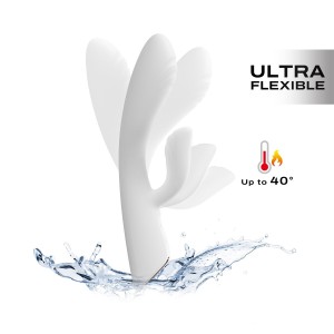 Вібратор-кролик Dorcel FLEXI RABBIT WHITE  (м'ята упаковка)