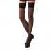 Графитовые чулки на ажурной силиконовой резинке Passion ST003 3/4 grafit - Passion , Колготки, чулки, носки