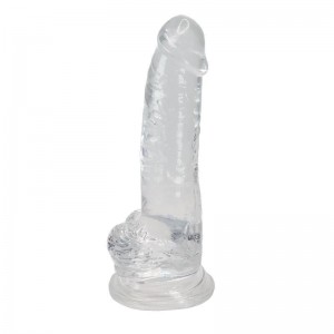 Прозорий фалоімітатор Alive Jelly Dildo Torrent (м'ята упаковка!!!)