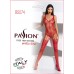Ажурный бодистокинг с имитацией чулок Passion BS074 red , Секси белье