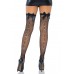Leg Avenue Bow backseam thigh highs Black O/S , ,