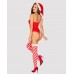 Боді Obsessive Kissmas teddy red L/XL (м'ята упаковка!!!) , ,