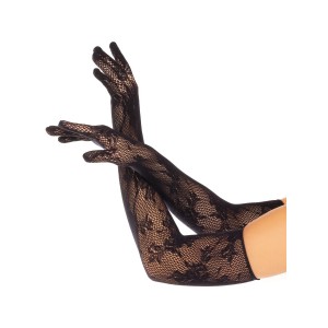 Мітенки Leg Avenue Lace Opera Length Gloves Black