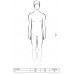 Мужской боди с очень глубоким декольте Passion 011 BODY black S/M , Секси белье