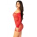Сукня Leg Avenue Seamless Off The Shoulder Mini Dress One Size, Red , ,