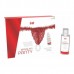 Трусики з перлинним кільцем і полуничним лубрикантом Intt BRAZILIAN PANTY RED ,