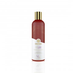 Натуральна масажна олія DONA Relax – Lavender & Tahitian Vanilla (120 мл) з ефірними оліями