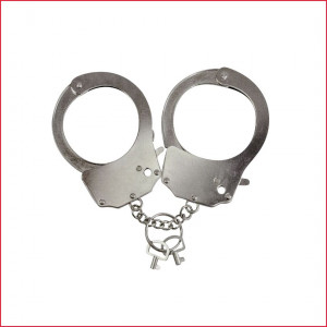 Наручники металеві Adrien Lastic Handcuffs Metallic (поліцейські)