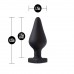 Анальна пробка Temptasia by Blush - Fuck Me Anal Plug - Black , ,