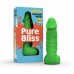 Свічка у вигляді члена Pure Bliss MINI Green 15 см , ,
