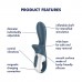 Анальний вібратор Satisfyer Air Pump Booty 2, надувається , ,