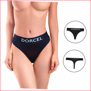 Трусики с карманом для вибратора Dorcel PANTY LOVER XL