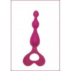 Анальний ланцюжок Alive Arrow Pink, силікон, макс. діаметр 3 см