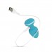 Анальна вібропробка Cala Azul - Blanca Vibrating anal plug , ,
