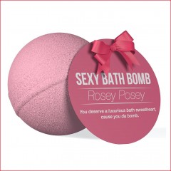 Супербомбочка для ванни Dona Bath Bomb — Rosey Posey (128 г), приємний аромат троянди