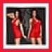 Прозора комбінація Chilirose Boddydoll (червоний M) , Еротичні костюми, Chilirose