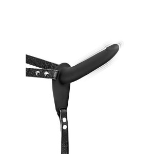 Страпон з вібрацією Fetish Tentation Vibrating Strap-On with Dildo Black (м'ята упаковка!!!)