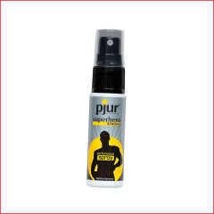 Пролонгировочный спрей pjur Superhero Strong Spray 20 ml, с экстрактом имбиря, впитывается в кожу.