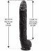 Фаллоимитатор Doc Johnson Dick Rambone Cock Black, диаметр 6 см, длина 42 см, ПВХ , Фаллоимитаторы