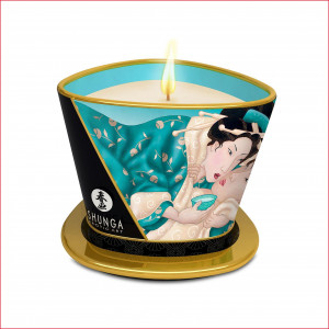 Массажная свеча Shunga Massage Candle – Island Blossoms (170 мл) с афродизиаками