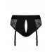 Кружевные трусы для страпона с подвязками для чулок Strap-On-Me DIVA HARNESS - S , Страпоны,Трусики