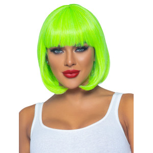 Leg Avenue 12" Neon short bob wig Neon Green