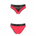 Трусики з широкою гумкою і мереживом Passion PS001 PANTIES red/black, size XL , Сексі білизна, Passion (Польща)