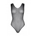 Leg Avenue Rhinestone fishnet bodysuit OS Black ,