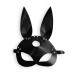 Шкіряна маска Зайчика Art of Sex - Bunny mask, колір Чорний ,