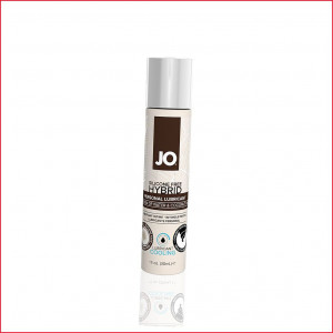 Охлаждающий крем-смазка с кокосовым маслом System JO Silicone Free Hybrid COOLING (30 мл) белая