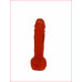 Крафтовое мыло-член с присоской Чистый Кайф Red size M, натуральное , Приколы и сувениры