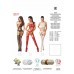 Бодістокінг Passion BS047 red, комбінезон, імітація топа, панчох і пояса , Комбінезони,
