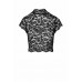 Топ Noir Handmade F303 Essence lace top with high collar - S , ,