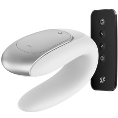 Смарт-вібратор для пар Satisfyer Double Fun (White) з пультом д/к