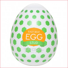 Мастурбатор-яйце Tenga Egg Stud із шестикутними виступами