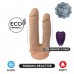 Фалоімітатор з вібрацією SilexD Double Gusto Vibro Flesh (Model 1 size 8" & 7") + LRS ,