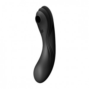 Вакуумний стимулятор з вібрацією Satisfyer Curvy Trinity 4 Black (м'ята упаковка)