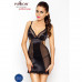 Сорочка приталена з чашечками WILMA CHEMISE black L/XL - Passion, трусики , Сексі білизна, Passion (Польща)