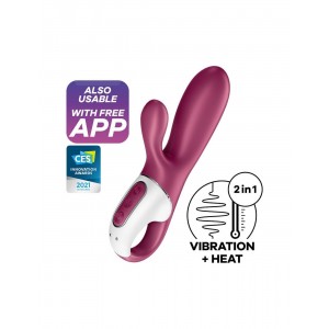 Смарт вібратор кролик із підігрівом Satisfyer Hot Bunny (м'ята упаковка!!!)