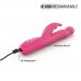 Вібратор-кролик Dorcel Baby Rabbit Magenta 2.0 з перлинним масажем і головкою, що обертається , ,