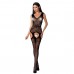 Бодистокинг Passion BS062 black, комбинезон, имитация чулок , Комбинезоны