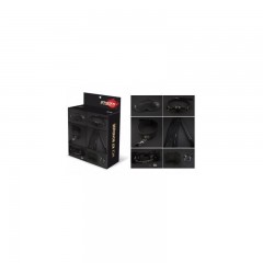 Набір MAI BDSM STARTER KIT Nº 75 Black: батіг, кляп, наручники, маска, нашийник, мотузка, затис